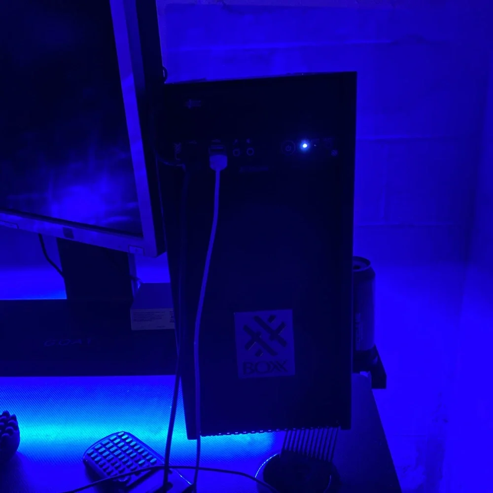 Almost a full gaming setup for only $750 you get 2 monitors a hp pc and a kbm.